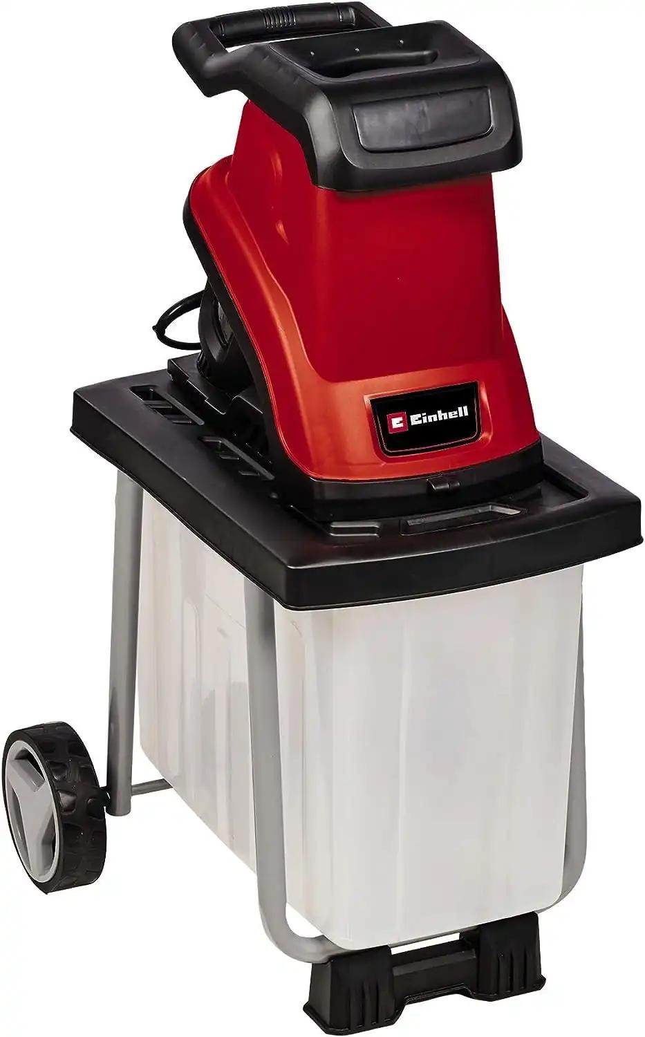 Einhell elektriline oksapurustaja GC-KS 2540 CB (2 500 W, maks. 40 mm oksapaksus, 2 pöördnuga terasest, 55 L kogumiskast, transpordikäepide, tõukur)