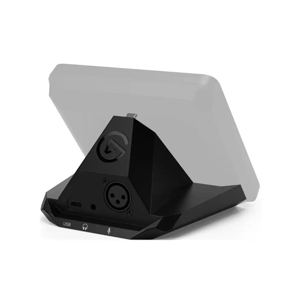 Elgato XLR Dock – XLR-USB heliliides Stream Deck + jaoks, kohandatav audiomikser, 75 dB võimendus / fantoomtoide / Clipguard – Mac/PC (Stream Deck ei kuulu komplekti)
