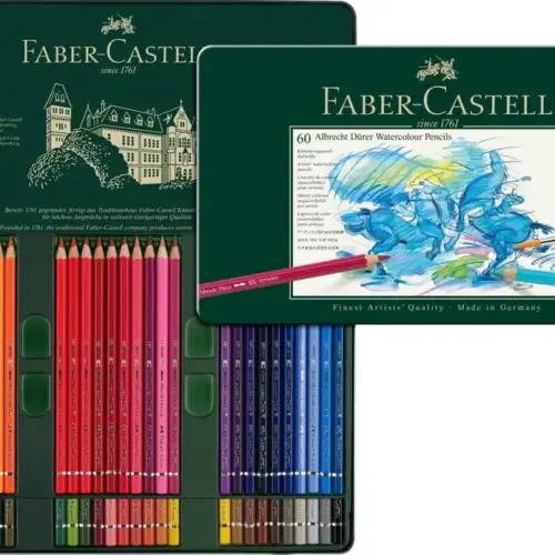 Faber-Castell Albrecht Dürer akvarellpliiatsid, 60 tk metallkarbis, 117560