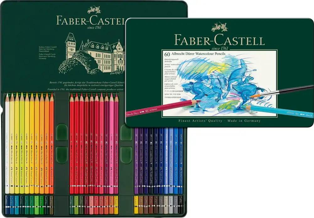 FABER-CASTELL 117560 – Aquarellpliiats Albrecht Dürer, 60-osaline metallkarbis