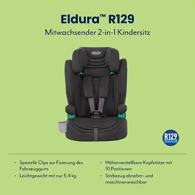 Graco Eldura R129 turvatool 76-150 cm, 15 kuust kuni umbes 12 aastani, pilt 2