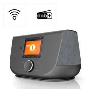 Hama DAB+ Digitaalne Internetiraadio (Nutiraadio 2-suunalise kõlari ja telefoni laadimisfunktsiooniga