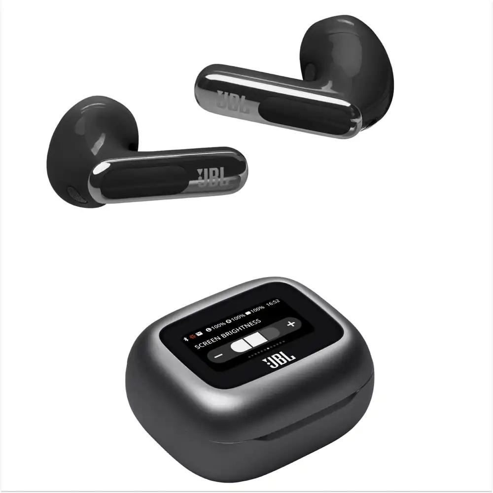 JBL Live Flex 3 juhtmevabad Bluetooth kõrvaklapid, 50 tundi aku kestvust, True Adaptive mürasummutus, kõrglahutusega JBL Signature Sound, IP54 veekindel, must