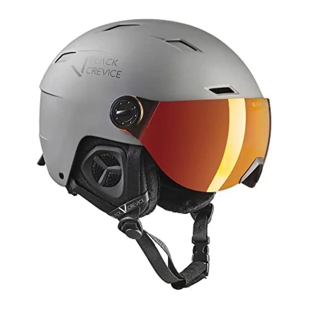 BLACK CREVICE suusakiiver visiiriga Kirchberg Gun Metal, M (54-57 cm)