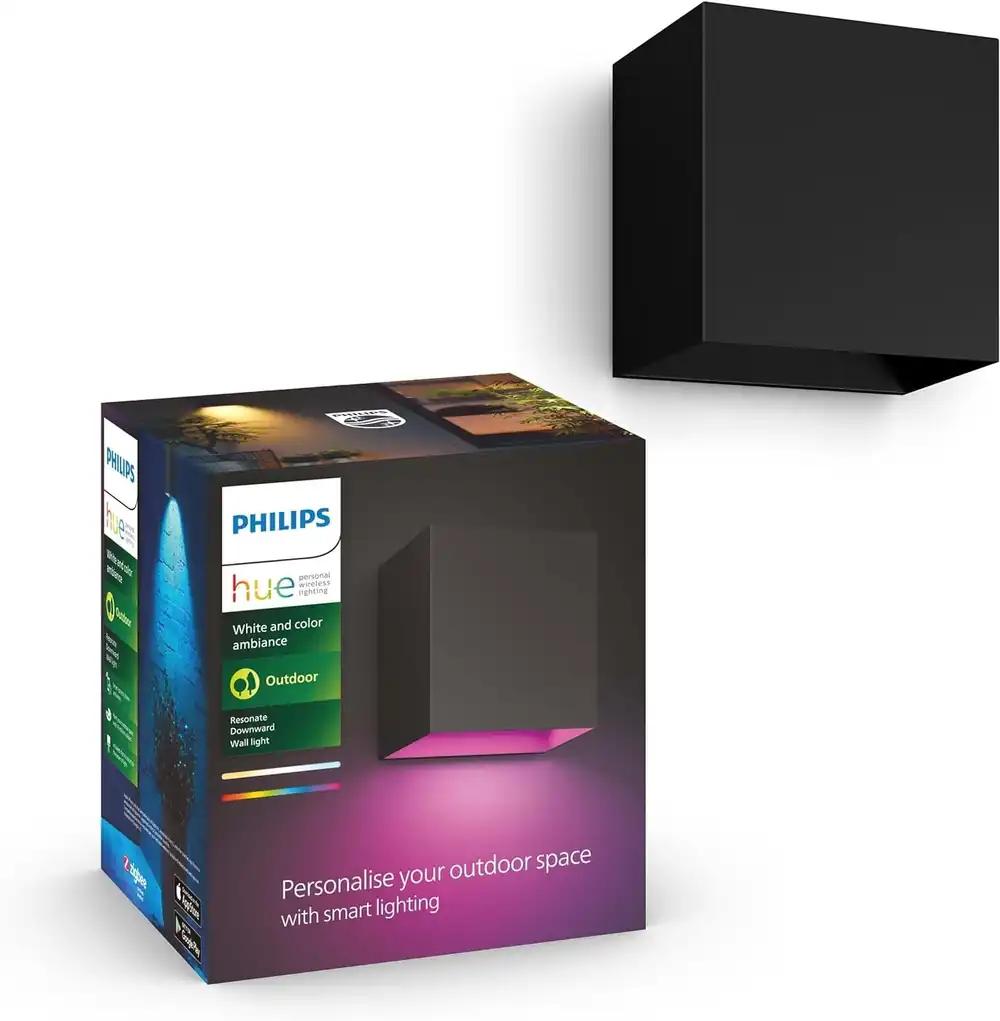 PHILIPS Hue White and Color Ambiance välisseinavalgusti Resonate, hämardatav, 16 miljonit värvi, juhitav rakenduse kaudu, ühilduv Amazon Alexa (Echo, Echo Dot)