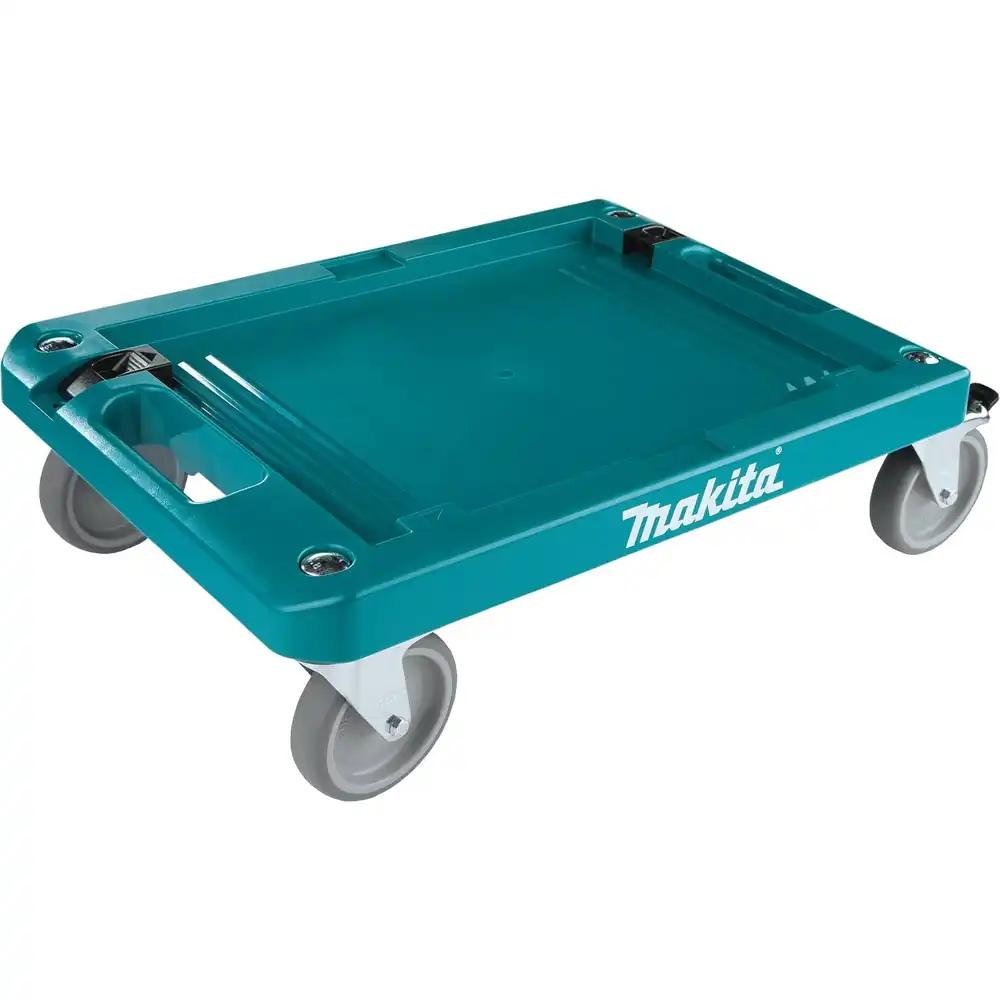 Makita P-83886 MAKPAC transportkäru, neli pöörlevat ratast, kaks lukustatavat, kandevõime kuni 100 kg, sobib MAKPAC süsteemkohvritele, 515 x 360 x 150 mm (P x L x K)