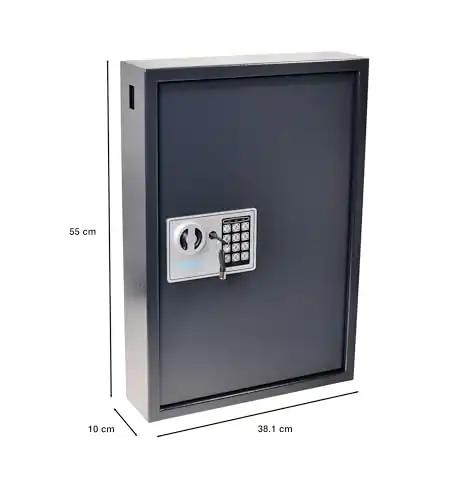 Pavo 8033911 võtmekapp elektroonilise lukuga, 50 võtmehaaki, tumehall, pilt 2