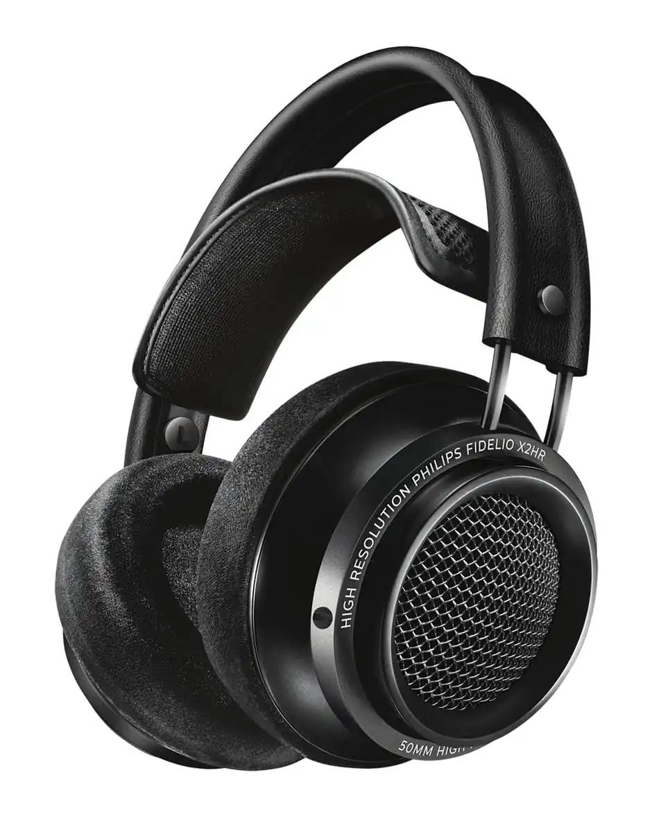 PHILIPS Fidelio X2 üle-kõrva kõrglahutusega juhtmega kõrvaklapid, avatud akustiline disain, 50mm neodüüm LMC-draiverid, luksuslikud veluurne mäluvaht-polsterdused – must
