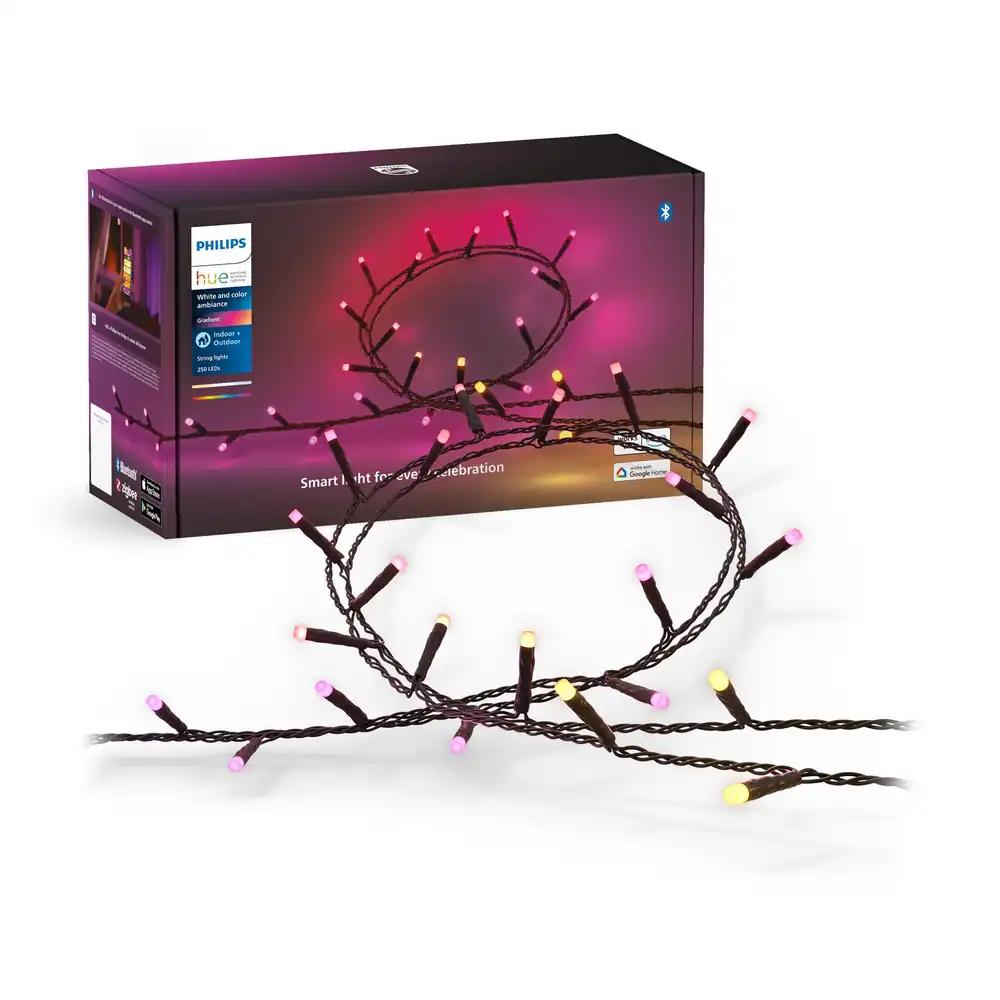 Philips Hue Festavia valguskett, White & Color Ambiance, hämardatav, 250 mini-LED-i, 20 m pikk, veekindel, ühilduv Amazon Alexa (Echo & Echo Dot)