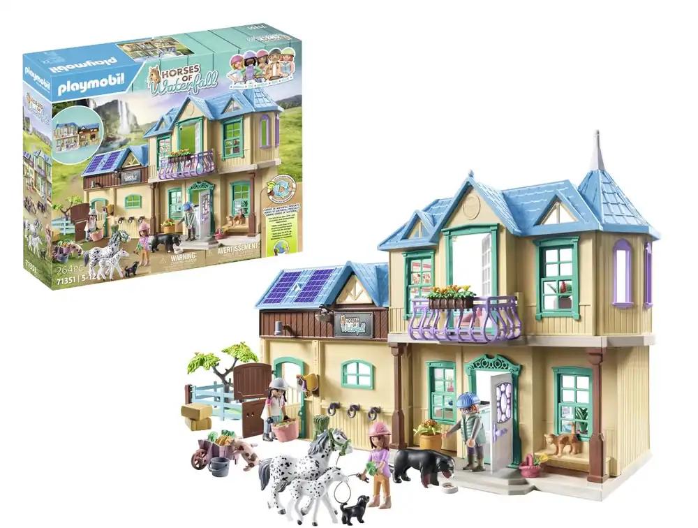 PLAYMOBIL Horses of Waterfall 71351 Waterfall Ranch – maagiline juga ja hobuste paradiis lastele alates 5. eluaastast