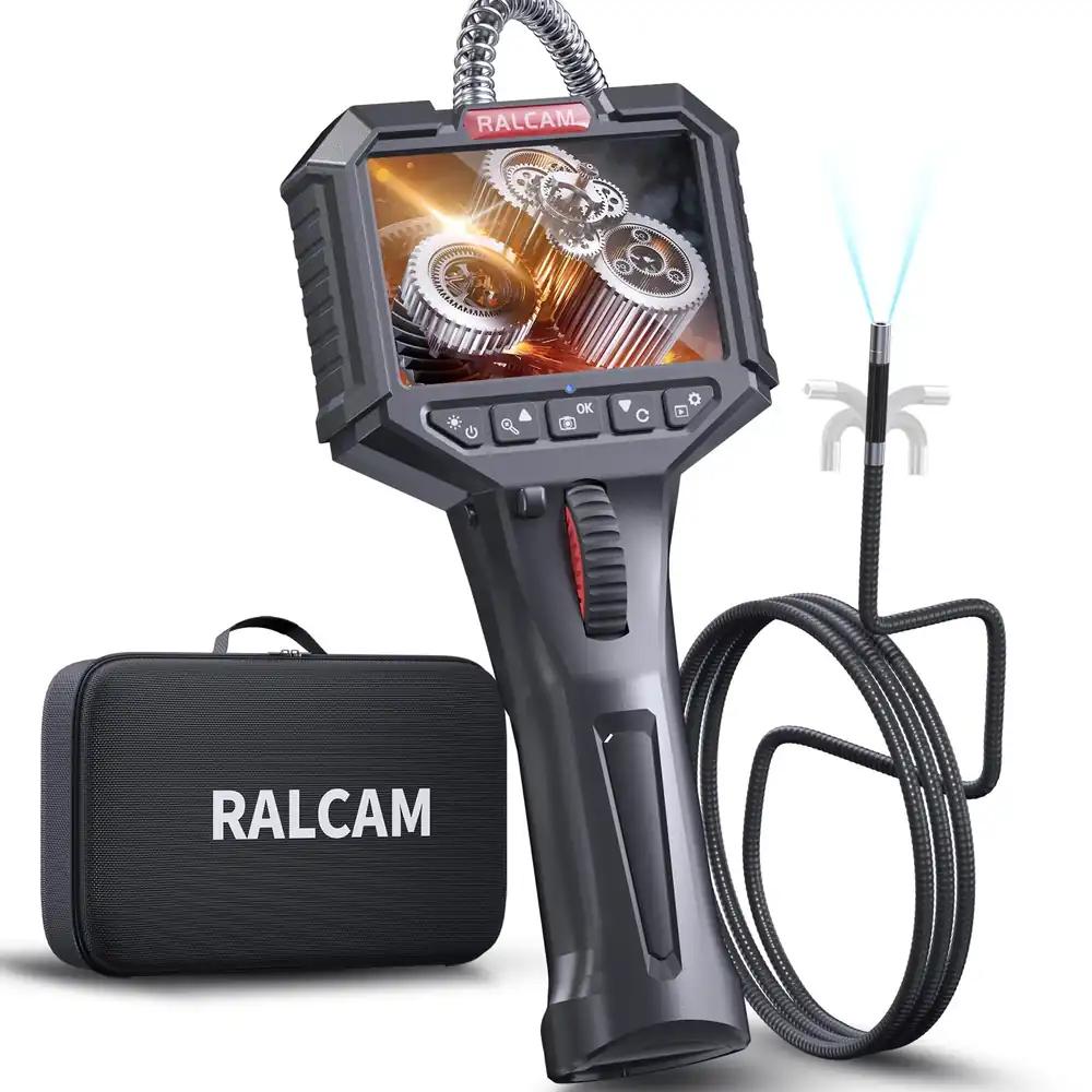 Ralcam endoskoopkaamera valgustusega – 8,5 mm inspektsioonikaamera, 3,5″ HD 1080P torukaamera, 8 LED-i, IP67 veekindel, 1M pooljäik kaabel, teleskoopkaamera autode ja tööstuse jaoks