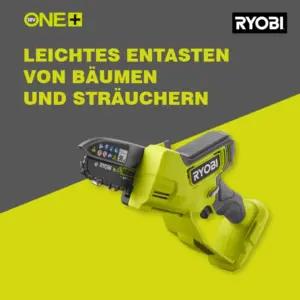 RYOBI 18 V ONE+ harjadeta akutoitega ühekättekettsaag RY18PSX10A-0 (10 cm juhtplaat
