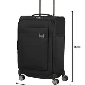 Samsonite Airea Spinner S laiendatav käsipagas, 55 cm, 38/43,5 l, must, pilt 2