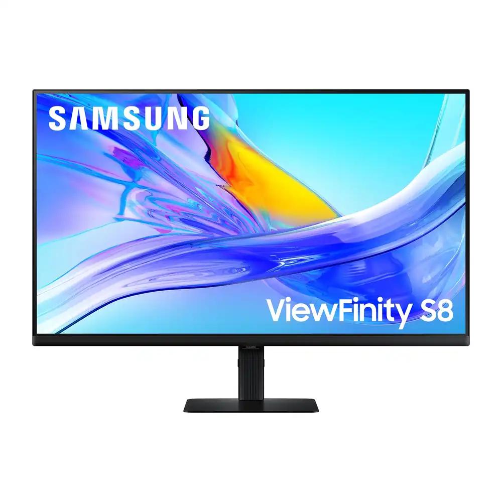 Samsung ViewFinity S80UD 4K-monitor 27-tolline, UHD, 3.840 x 2.160, 60 Hz, HDR10, Eye Saver Mode, USB-C (90 W), Daisy Chain, Integreeritud KVM-lüliti, LS27D800UAUXEN