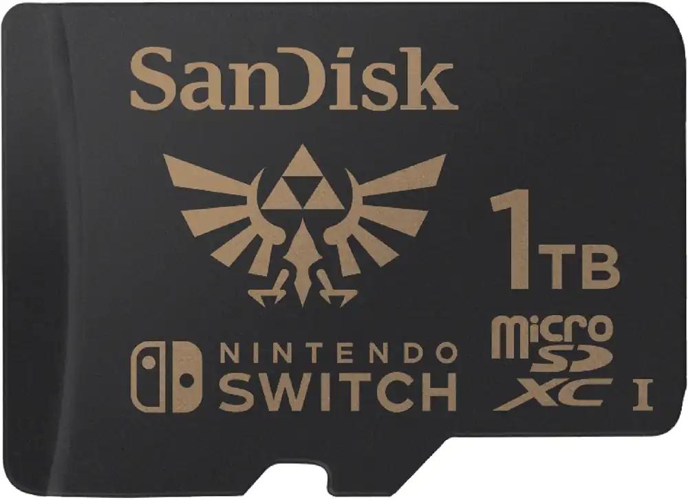 SanDisk microSDXC UHS-I mälukaart Nintendo Switch Zelda Edition 1 TB (U3, Class 10, 100 MB/s ülekandekiirus, rohkem ruumi mängudele)