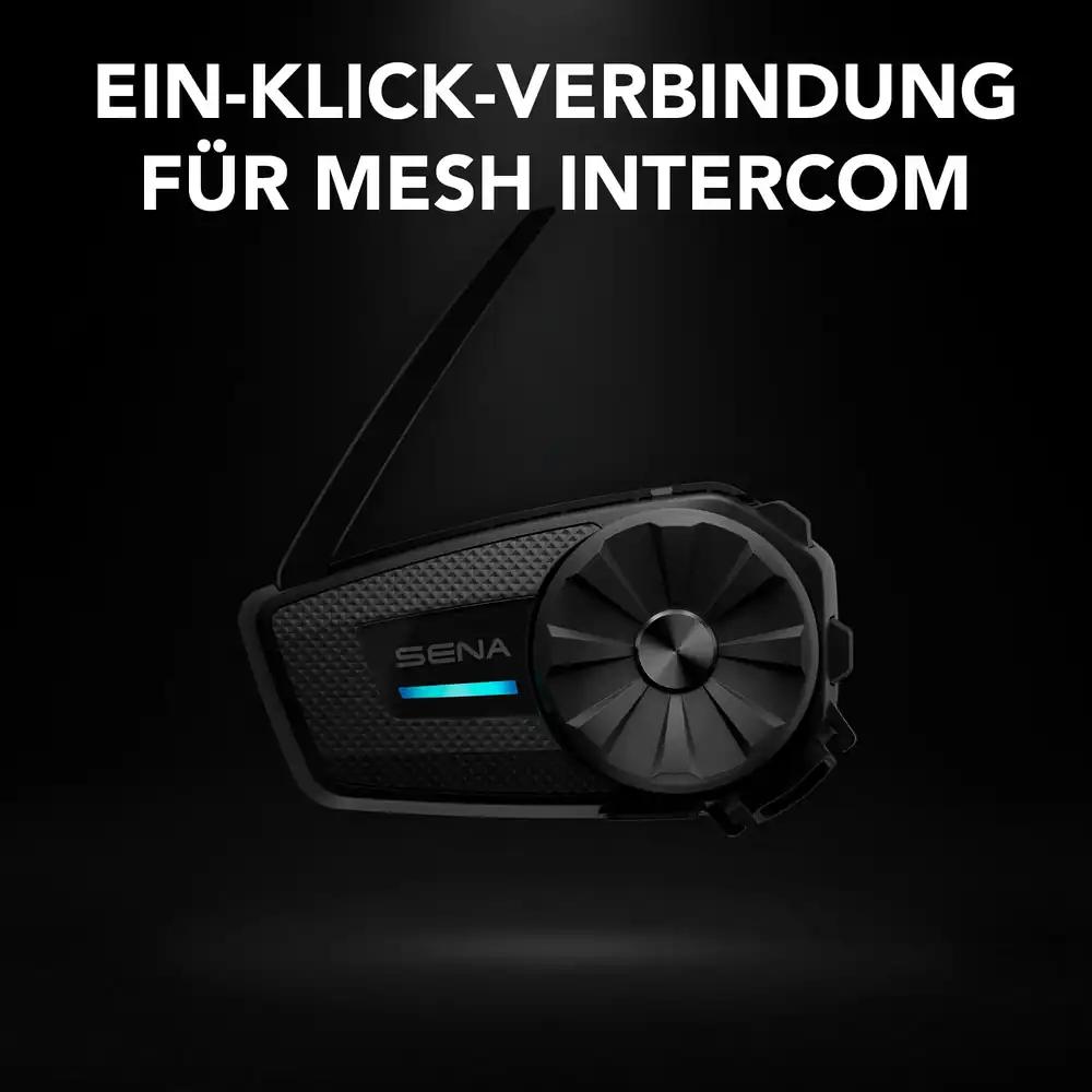 Sena SPIDER ST1 mesh-sidesüsteem mootorratturile, side kuni 8 km, Bluetooth 5.2, must, pilt 2