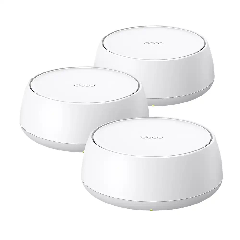 TP-Link Deco BE25 WiFi 7 Mesh WLAN (3-pack), BE3600 Dual-Band, 2 × 2,5 Gbit/s porti, WPA3, 4 voogu, 160 MHz kanalid, külalisvõrk, HomeShield, soovitatav kodudele 4–6 toaga