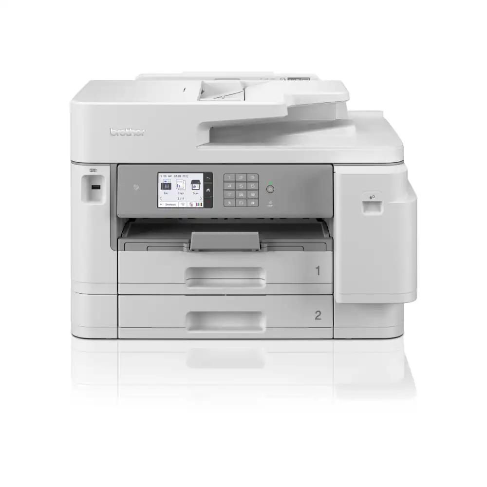 Brother MFC-J5955DW 4-ühes äritaseme tindiprinter DIN A3 prindifunktsiooniga (30 lk/min, tindiprinter, USB, LAN, WLAN, kahepoolne trükk) valge/hall 545 x 436 x 375 mm