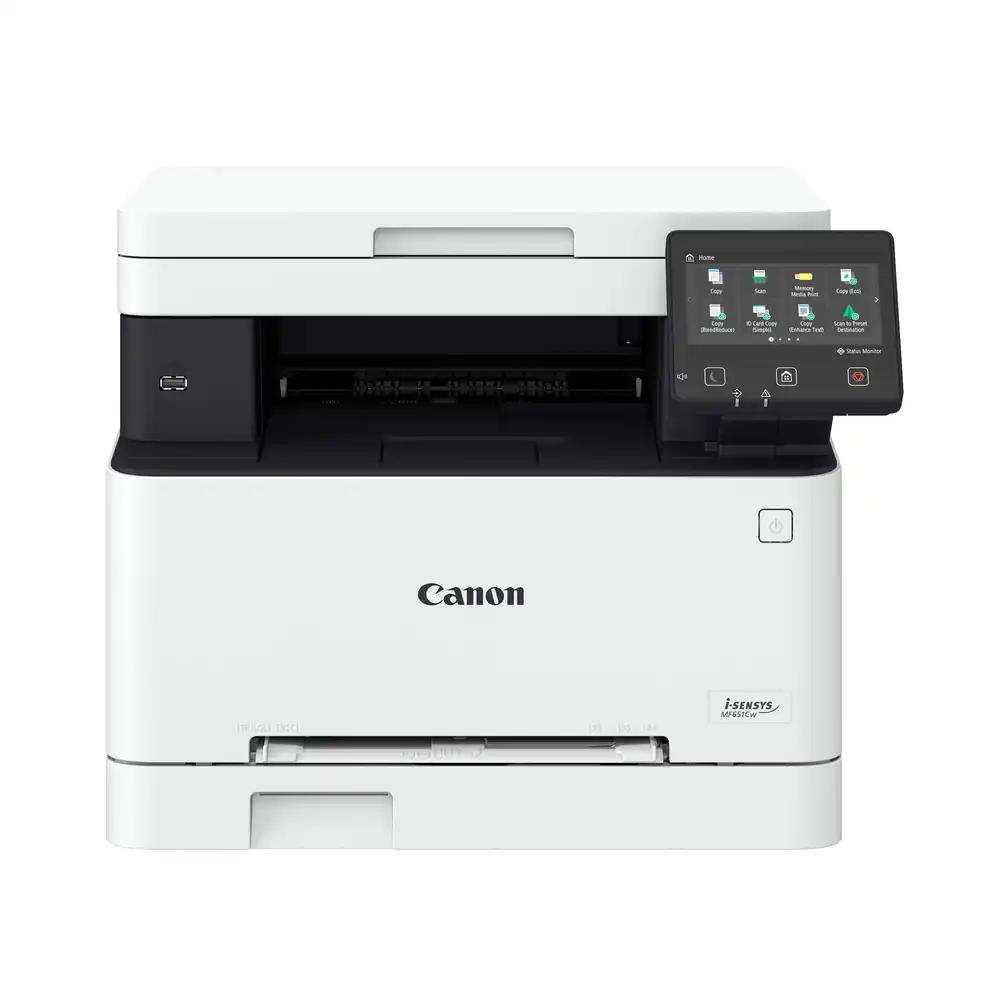 Canon i-SENSYS MF651Cw A4 värviline laserprinter MFP – trükkimine, kopeerimine, skaneerimine, USB, LAN, WiFi, 250-leheline paberikassett, 12,7 cm LCD-puuteekraan
