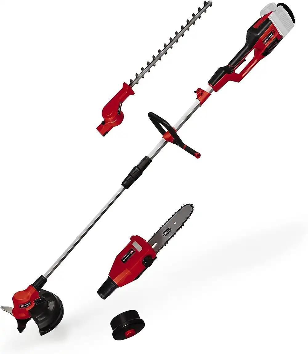 Einhell akuga multifunktsionaalne tööriist GE-LM 36/4in1 Li-Solo Power X-Change (liitiumioon, 4-ühes – hekikäärid, kettsaag, trimmer, muruniiduk, ilma aku ja laadijata)