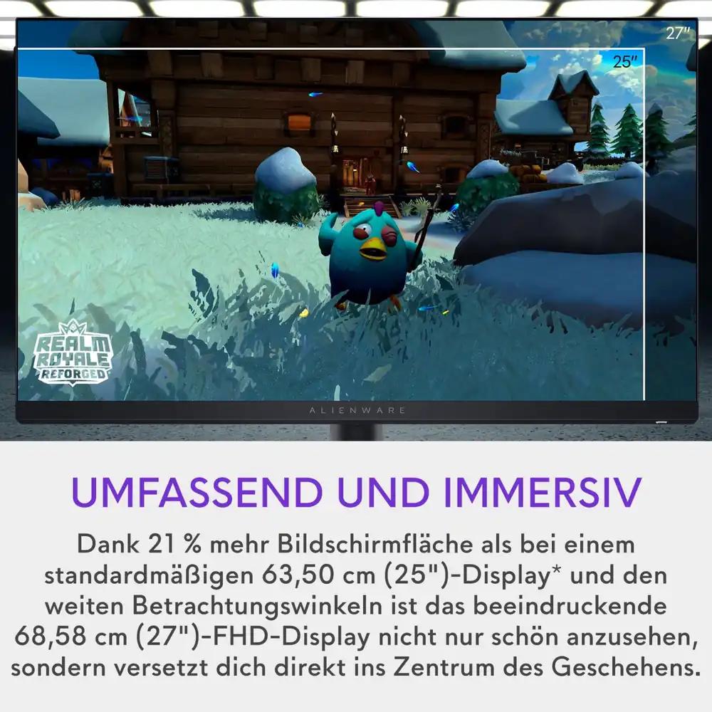 Alienware AW2724HF 27-tolline Full HD mängumonitor, 360 Hz, Fast IPS, 0,5 ms, pilt 2