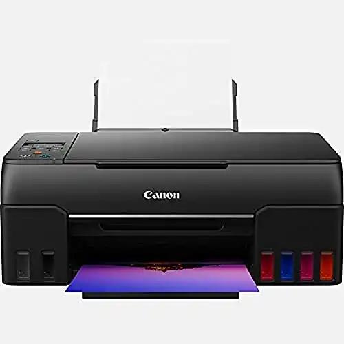 Canon PIXMA G650 MegaTank tindiprinter, skanner ja koopiamasin (4800 x 1200 dpi, fotoprinter 10×15 cm, LC-ekraan, WiFi, juhtmevaba printimine, automaatne sisse/välja lülitus) must
