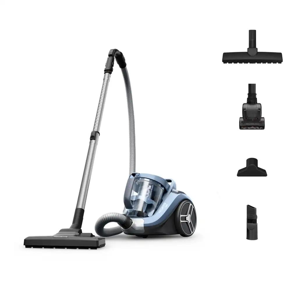 Rowenta RO4871EA Compact Power XXL, kotita tolmuimeja ilma kotita, sinine/hõbedane, 550 W, 2,5 liitrit, 75 dB