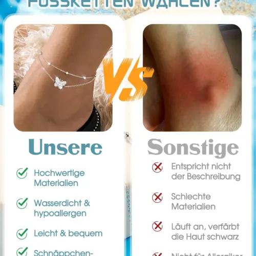 YADOCA haozheng-mmnjl-zh-8-anklet-butterfly mood – detailne lähivaade