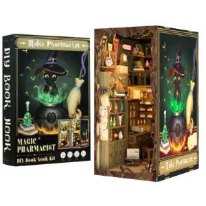 CUTEBEE Book Nook CBQSZ05 puidust 3D-pusle LED-valgustusega
