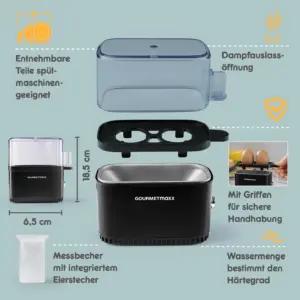 GOURMETmaxx Eierkocher kodumasinad ja kodu – detailne lähivaade