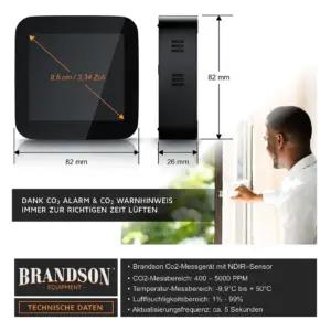 Brandson 722306118722 co2-andurid – detailne lähivaade