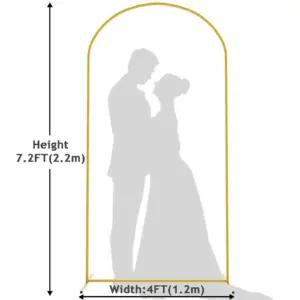 Wokceer LKW-DoorArch-7.2FT-Gold-D fotostuudio ja valgustus – detailne lähivaade