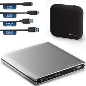 techPulse120 Silber-USBC-Imperator välised optilised draivid – toote esivaade
