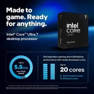 Intel Intel® Core™ Ultra 7 protsessorid – detailne lähivaade