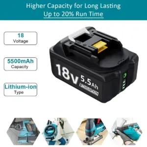 BATTOOL 2 batteries 5.5Ah 1 chargeur laadija – detailne lähivaade