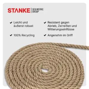 Seilwerk STANKE jute köied – detailne lähivaade