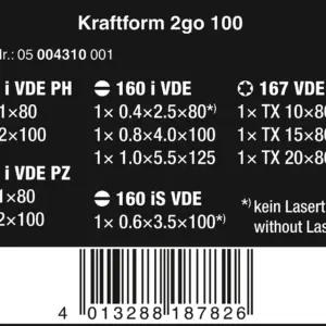 Wera 05004310001 kruvikeerajad – detailne lähivaade