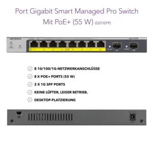 NETGEAR GS110TP-300EUS arvutid ja tarvikud – detailne lähivaade