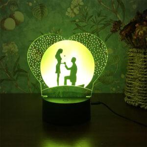 Värviline LED öölamp 5W puutetundliku lülitiga detailvaates