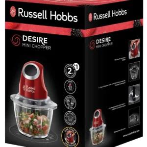 Russell Hobbs elektriline hakkija punase ja musta disainiga