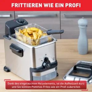 Tefal 2-liitrine fritüür roostevabast terasest korpusega