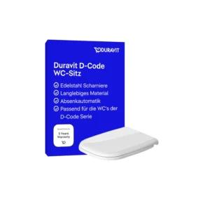 Duravit D-Code prill-laud kaanega, valge