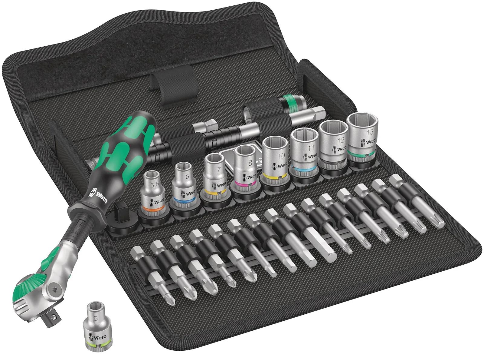 Wera Zyklop Speed 8100 SA 6 komplekt tekstiilkarbis