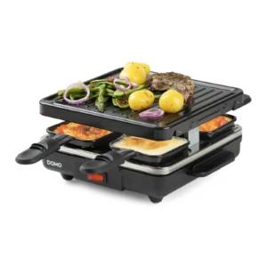 Domo raclette-grill 4 inimesele, grillplaadiga, 600 W
