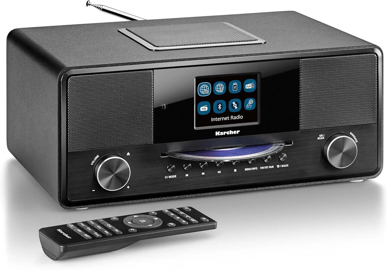 Karcher DAB 9000CDi internetiraadio CD-mängijaga ja pult