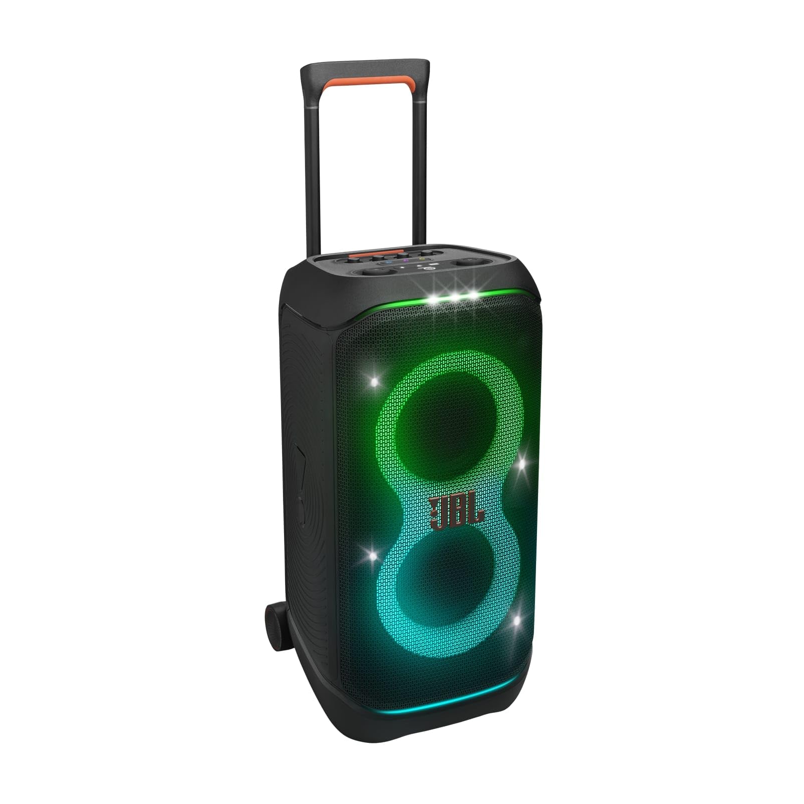 JBL Partybox Stage 320 must – kaasaskantav Bluetooth kõlar JBL Pro Soundiga