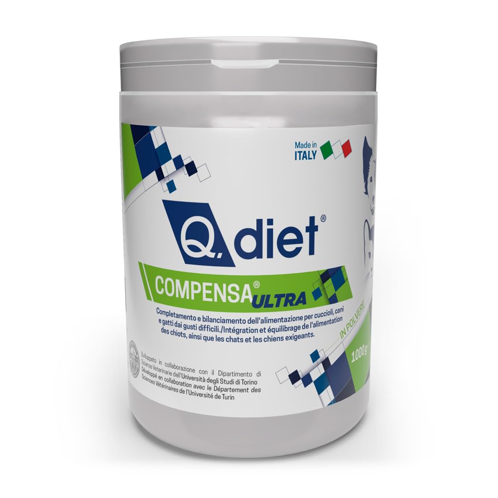 Q. diet COMPENSA Ultra Compensa 1 kg – vitamiini- ja mineraalirikas toidulisand koertele ja kassidele