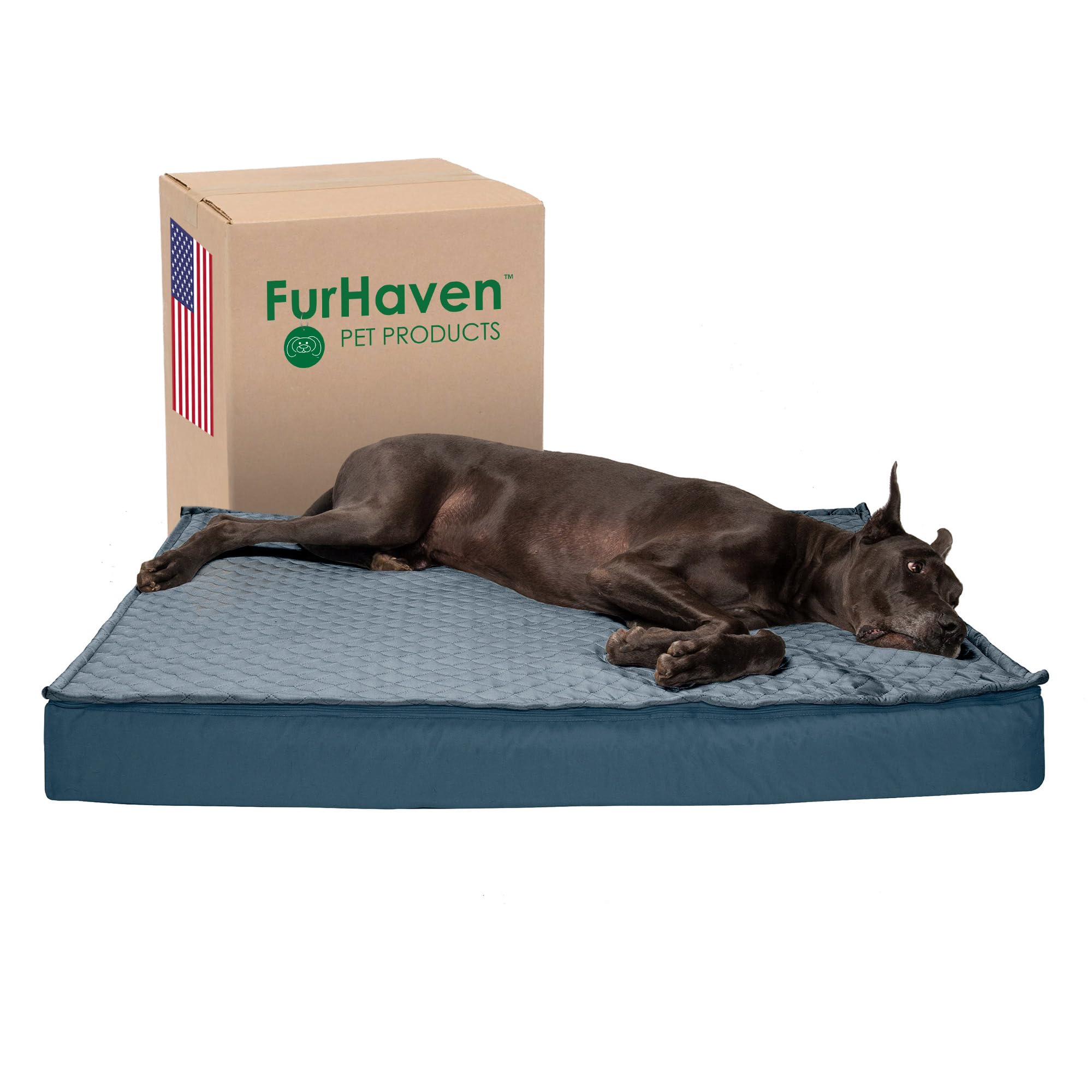 Furhaven 42601435 veekindel jahutav geelmadratsiga koeravoodi