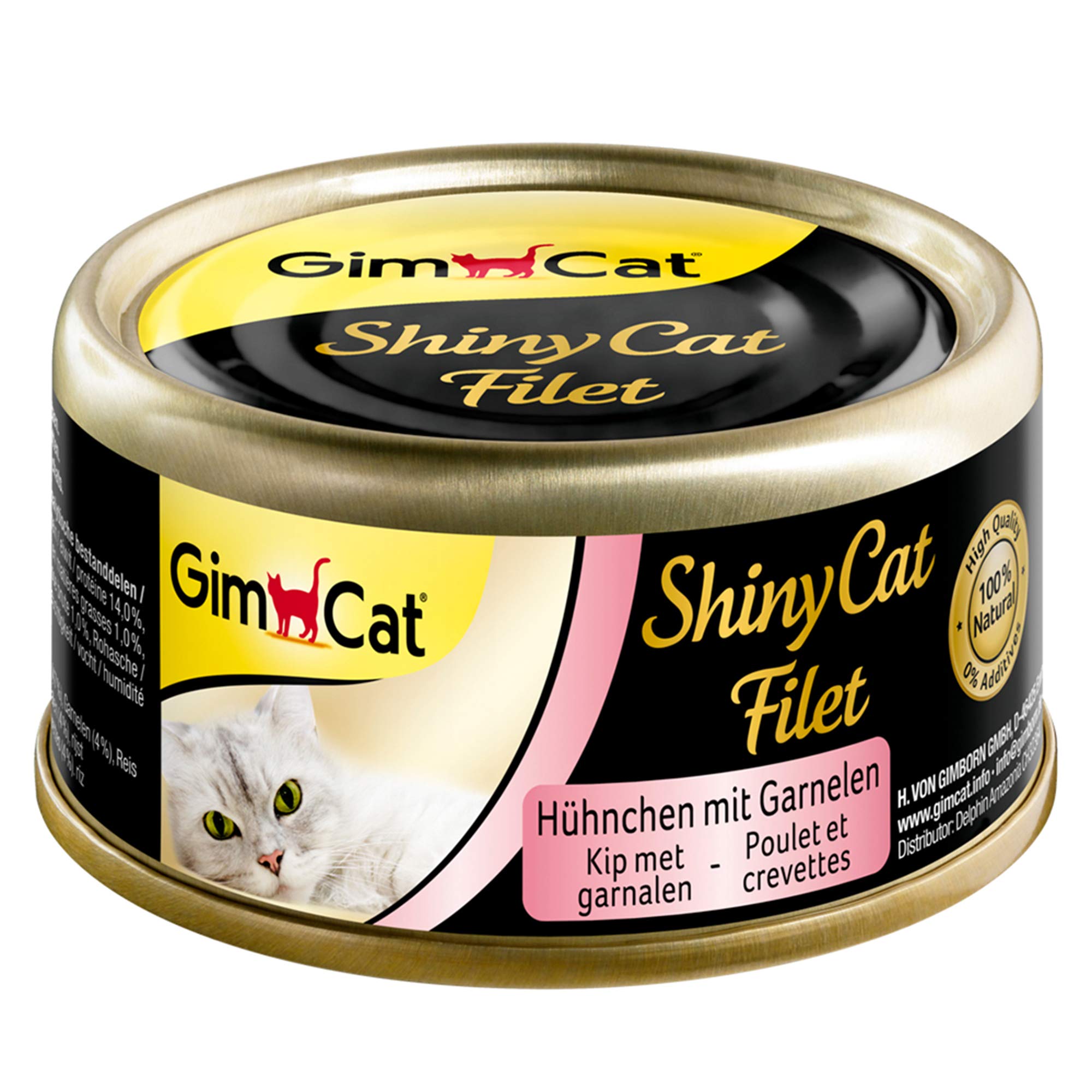 GimCat ShinyCat Filet 414461 – kana krevettidega